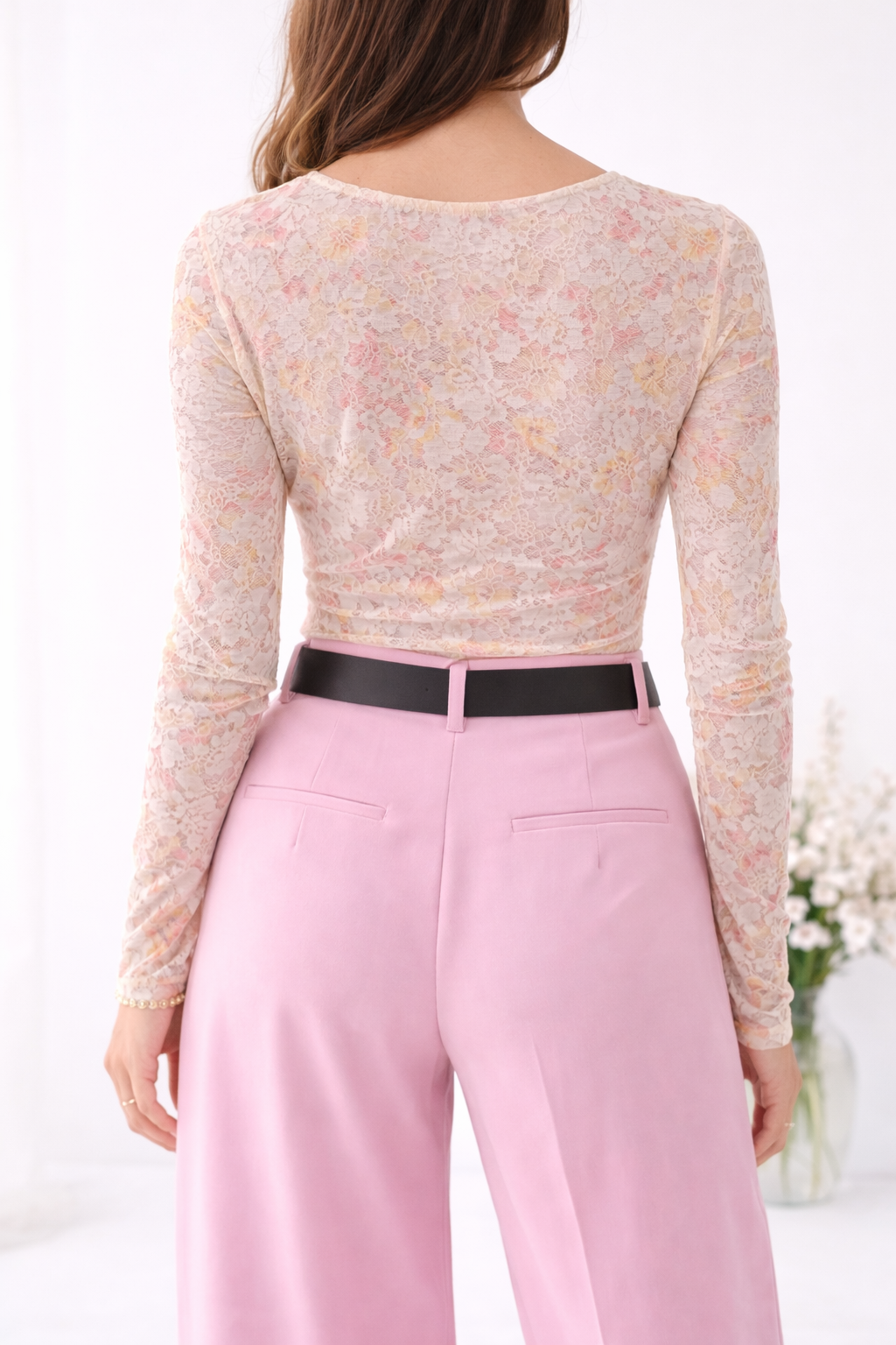 Camiseta Bella Lace Encaje Mujer - Imagen 2