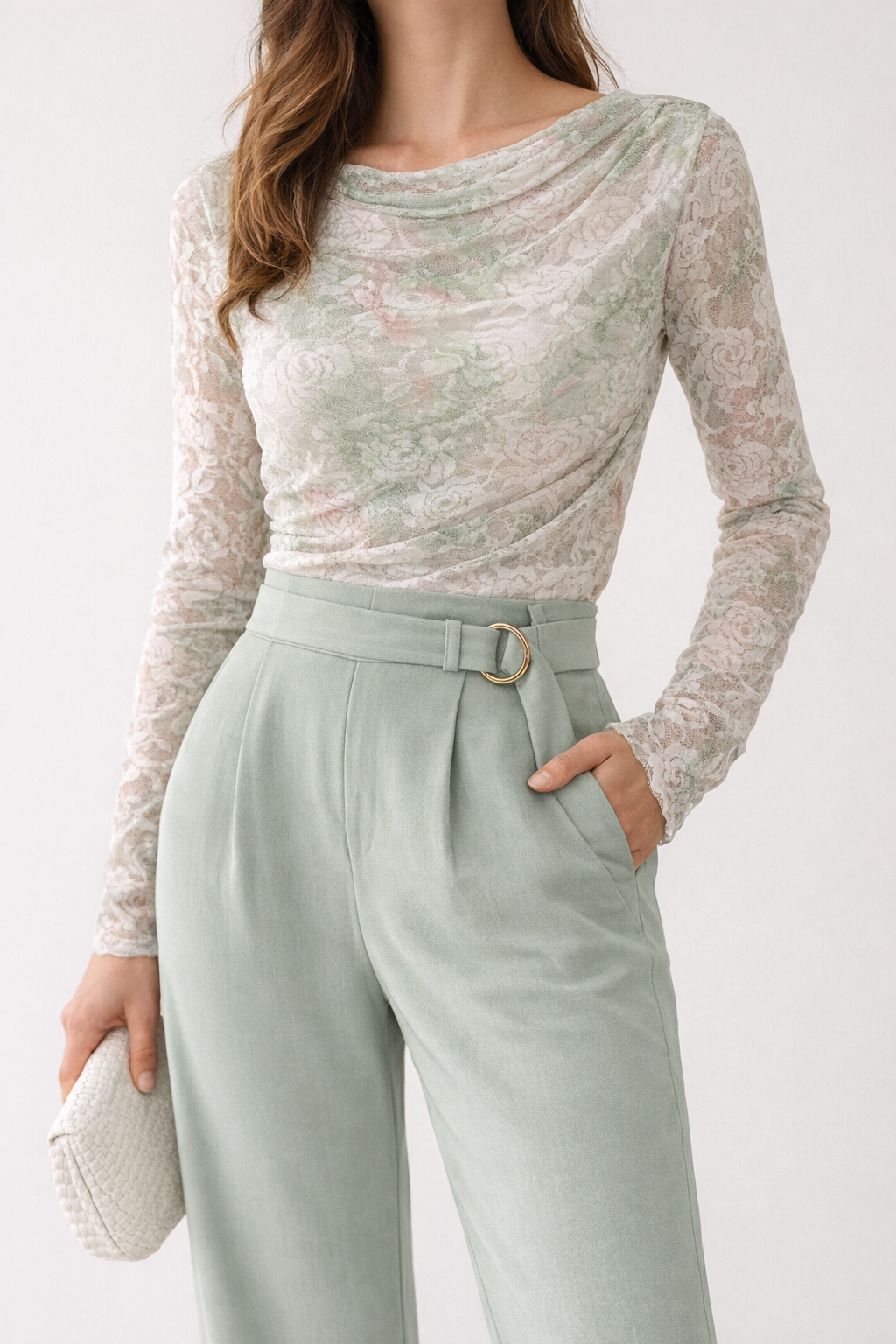 Camiseta Bella Lace Encaje Mujer - Imagen 3