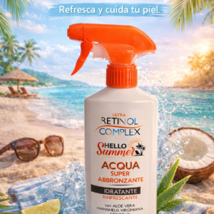 Agua Bronceadora Hidratante Refrescante Retinol Complex
