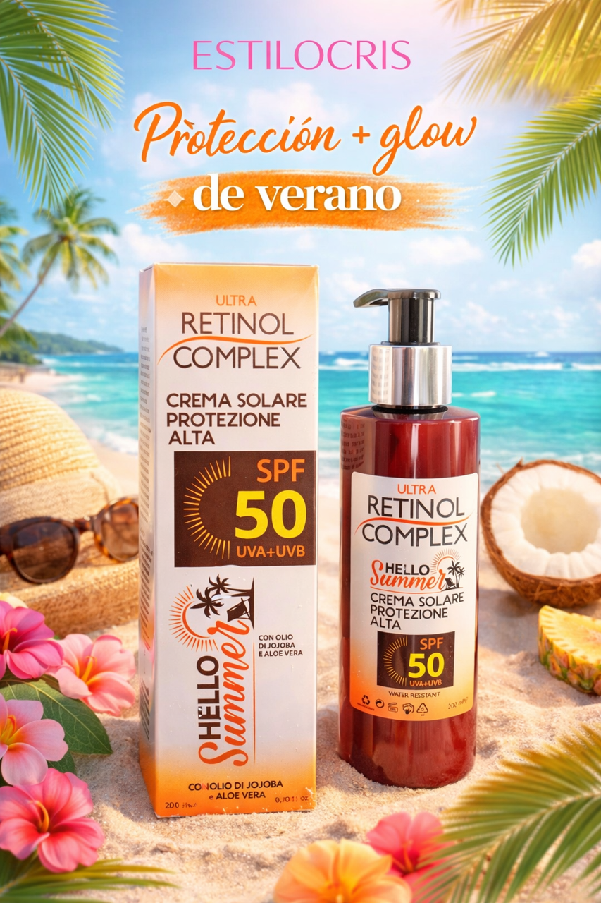Crema Solar SPF 50 Retinol Complex